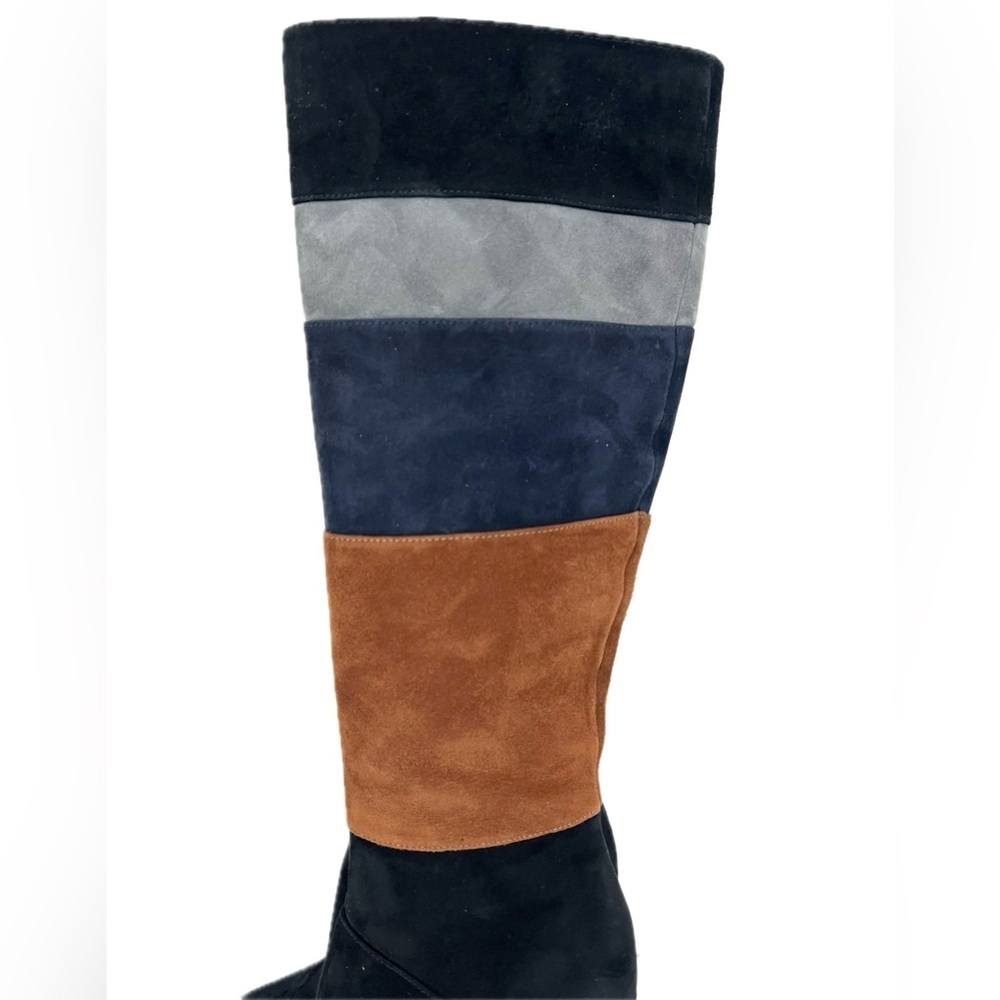 Nine West Toprank Colorblock Suede Boots - Size 5 - Picture 3 of 16